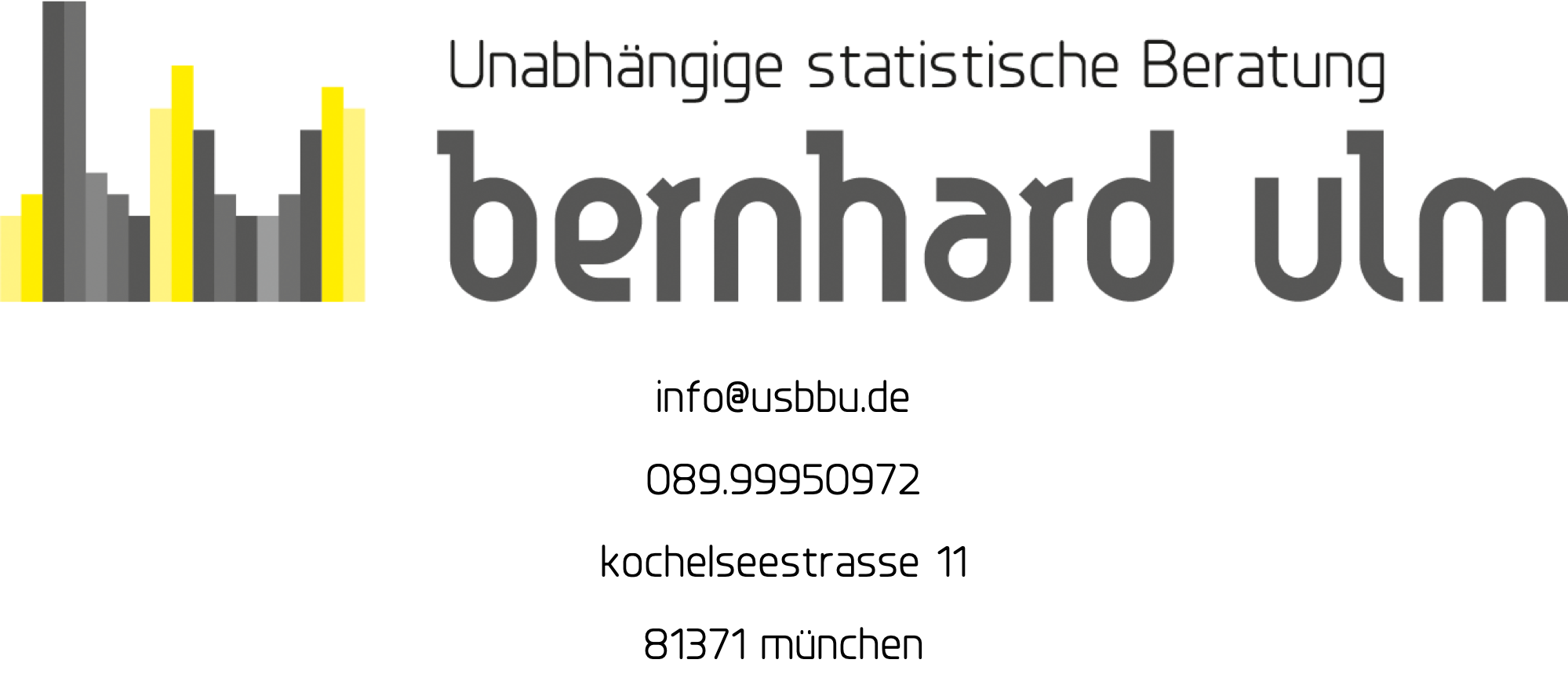 Unabhängige statistische Beratung Bernhard Ulm